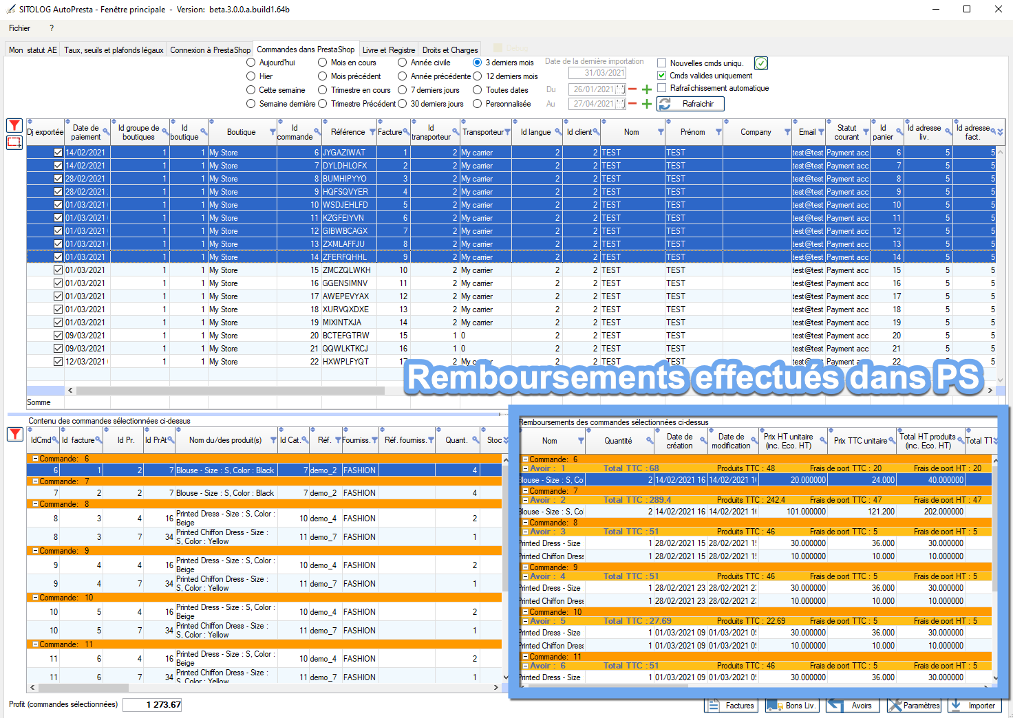 PS refunds read by AutoPresta